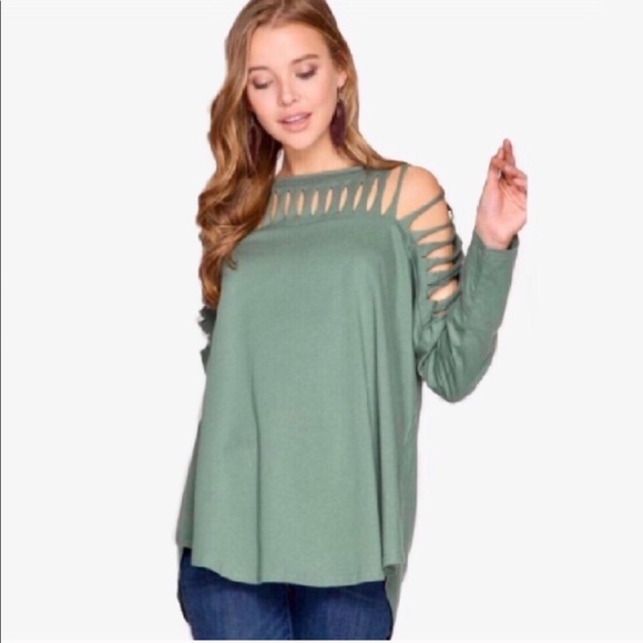 NEW Exciting Long Sleeve cut out top - Picture 2 of 5